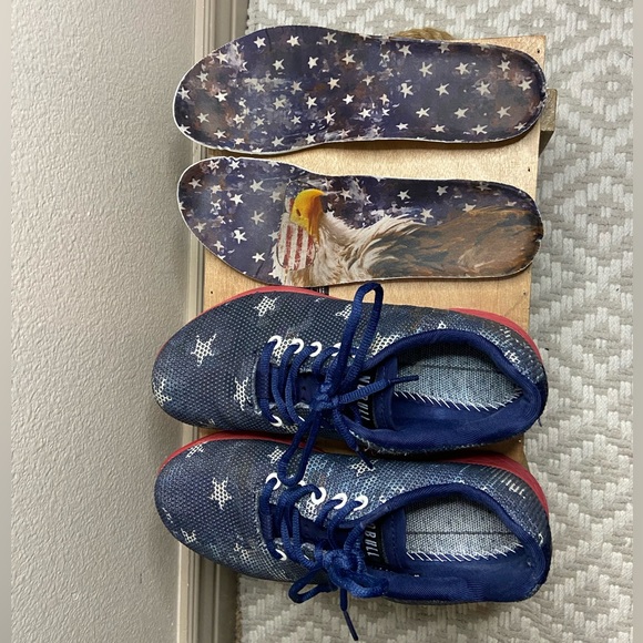 NOBULL grey blue stars trainers limited edition size 7.5 - Picture 7 of 8